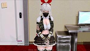 playing harem hotel 73 with anime girls in the hotel