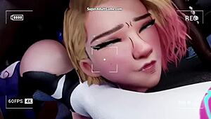 哎呀蜘蛛女3D性爱游戏太真实了！