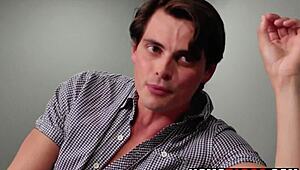 Horny Step Brothers Masturbating To Gay Porn Then Fucking Each Other!