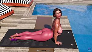 Stepmom Caught Half-Naked in Bedroom While Peeping - 3D Hentai Animation.