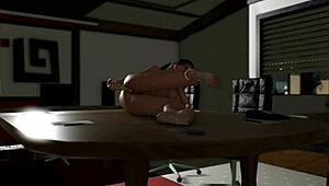 Edwina Masturbates with Anal Toys and Cums on Feet.