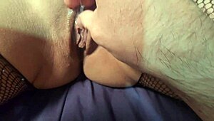 Amateur uses toy on wife's pussy for intense masturbation and licking in brazilian hardcore.