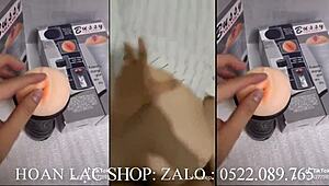 Vietnamese girl bent over in doggystyle, intriguing invitation