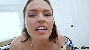 Krissy Lynn feels excited in her first 3D porn audition.