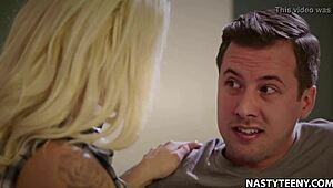 You Can Do Whatever With Petite Blonde Babysitter Elsa Jean And Jessy Jones