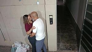 yo, teacher sneaks behind school to seduce student for hot action 😈