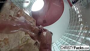 christy dahlia and ivan having lesbian sex in the shower