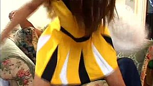 Ebony Cheerleader Team Gets Naughty in College Action. Black Girls Go Hard!