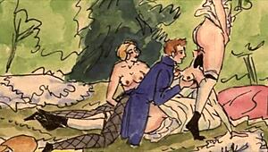 Vintage erotic art collection