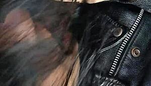 Lisa Gus sucks black cock in interracial blowjob