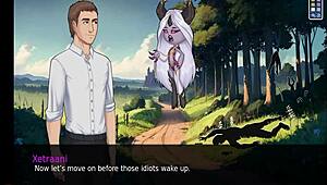 i'm loving this dirty fantasy parody with footjob action