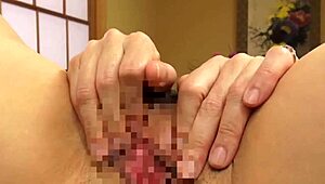 Japanese Milf Bent Over for Clear Anal View