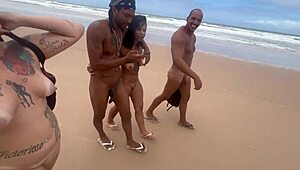 Hey, I went with my friend to flash at a nudist beach for studs