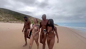 Hey, I went with my friend to flash at a nudist beach for studs