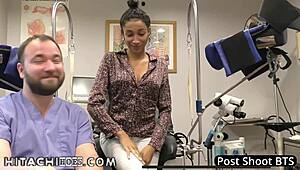 Freshman Miss Mars Gets Hitachi Magic Wand Orgasms by Doctor Tampa During Physical 4 College at Hitachihoescom