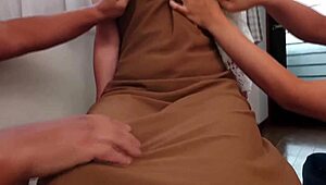 Japanese Milf Bent Over for Clear Anal View