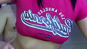 Amazing fun sex in the bathroom with my best friend!