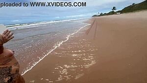 Hey, I went with my friend to flash at a nudist beach for studs