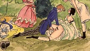 Vintage erotic art collection