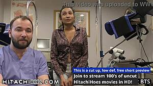 Freshman Miss Mars Gets Hitachi Magic Wand Orgasms by Doctor Tampa During Physical 4 College at Hitachihoescom