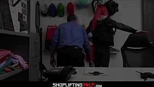 Skinny Big Tits Milf Lilian Stone Banged by Guard After Deal