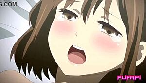 haciendo que mi companera se corra a chorros en este hentai anime.