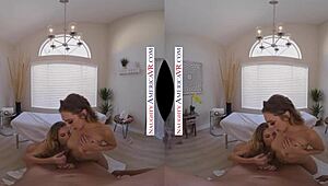 first massage with hot blondes