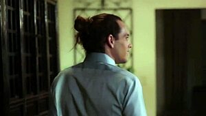 hey, saucy blonde bangs hard at the office