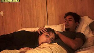 watching netflix with stepsister, couldn't resist sliding into her mouth