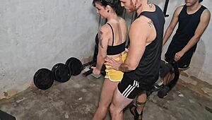 man, that gym workout turned into wild bareback action with a huge cock! 💪