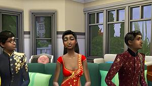 indian step mom fucks her two sons for the first time, even though they hesitated! 😲