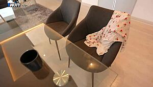 just another morning, hotel cleaner spies on hard pussy licking affairs. cheating and juicy close-ups are the daily grind here.