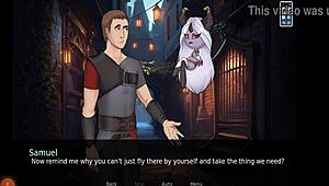 i'm loving this dirty fantasy parody with footjob action