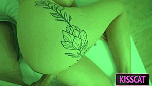 step mom shocked by step son's late-night facial cumshot