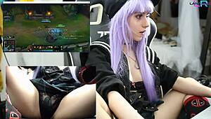 Teen masturbating during League of Legends URF!