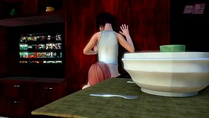 Ever Seen A Dickgirl Persuade A Shy Guy For 3D Anal Sex?