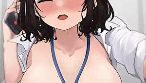 Creampie cowgirl while on the phone.