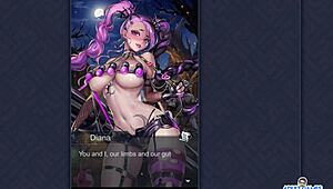 ep2 features humping diana's huge booty in kinky anime outfit