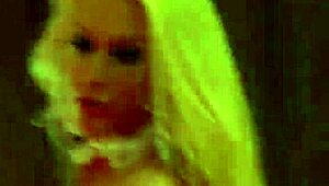 hot stepmom striptease on stage with ripped clothes and big tits 😍