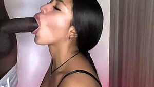 Intriguing Contrast: Cute Latina Model Wants To Suck Her Best Friend's Dick In Amateur Couple