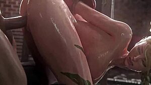 Yo, Street Fighter Cammy White gets creampied in round 1 animation! 😲