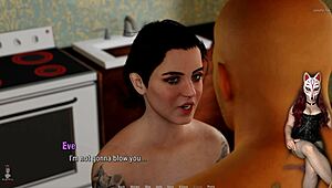 Rough doggystyle on the desk with cosplay costumes!