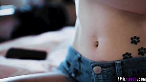 Kyler quinn caught masturbating pussy by step mom begs for family session!