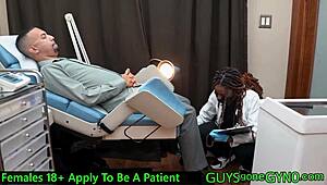 Angel Ramiraz Gets Yearly Physical Swab with Hard Cock