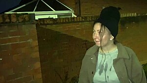 British Cracky Gets Offered Cigarette For Outdoor Ass Fingering