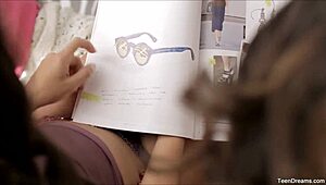 Hot girlfriends dive into a wild lesbian threesome with shaved pussies