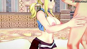 Lucy heartfilia deepthroats in fairy tail fantasy