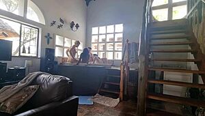 Wow! Spa Bath Orgy With Three Girls And One Guy In Reverse Gangbang Interracial Action!