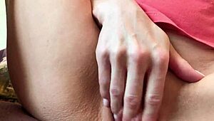 student fingering her big pussy till she cums loud