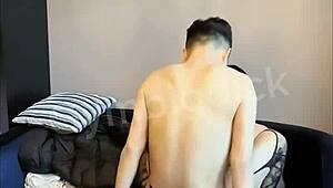 omg, me n my handsome asian bf fuckin bareback in lingerie!